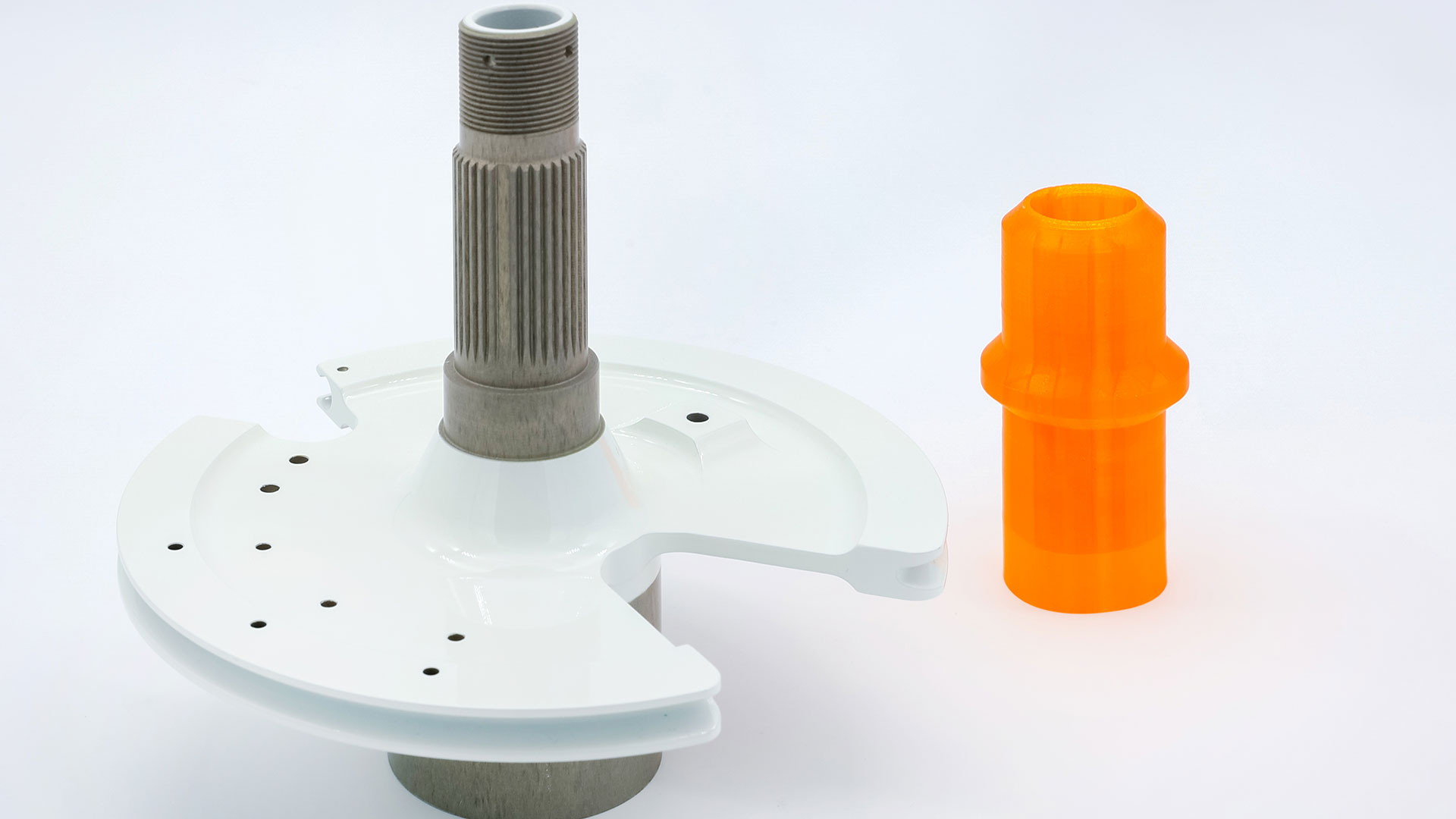 Photo d'une pièce issue du Fablab et impression 3D Freyssinet Aero